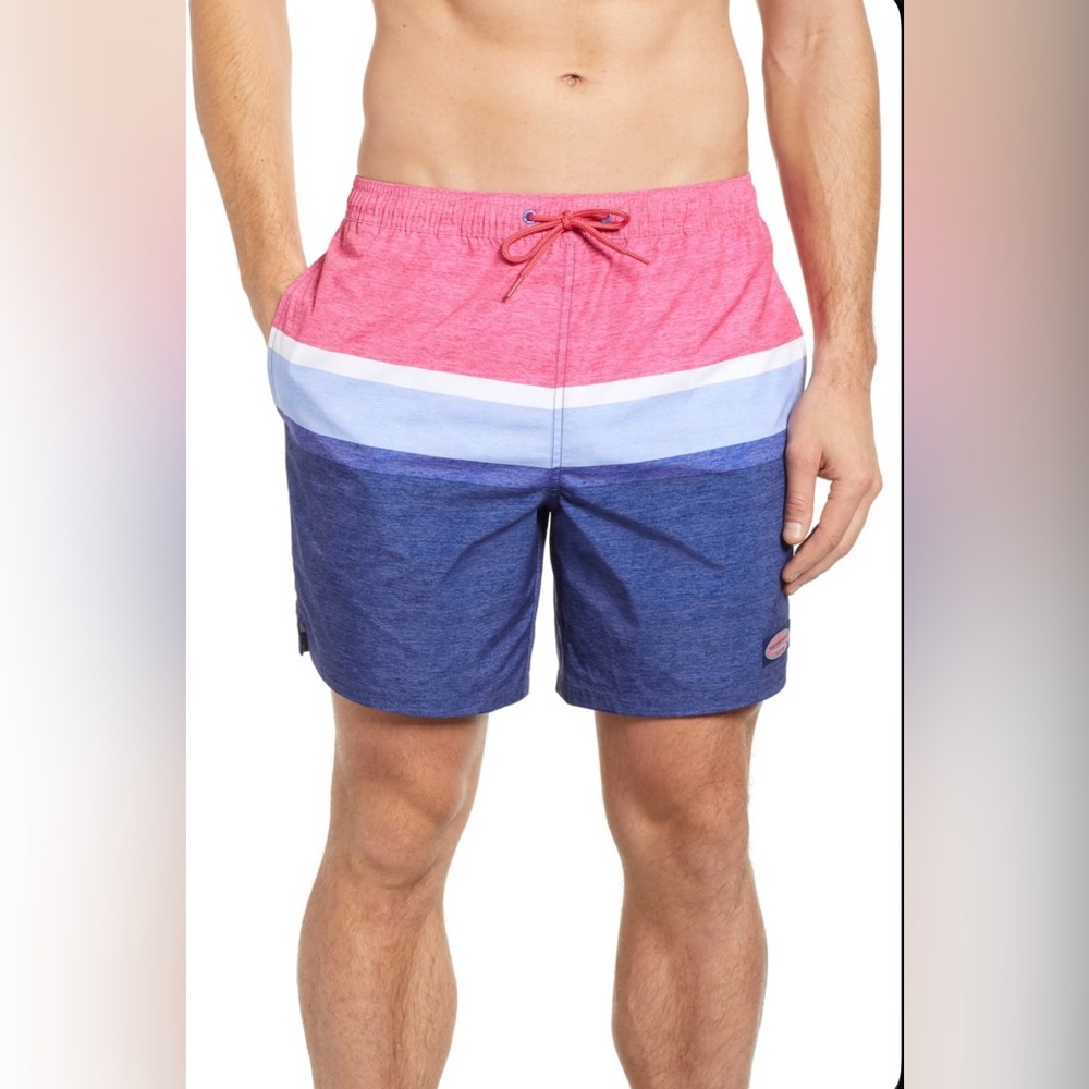 * NWT Vinyard Vines Deck Chappy Striped Swim Trunks